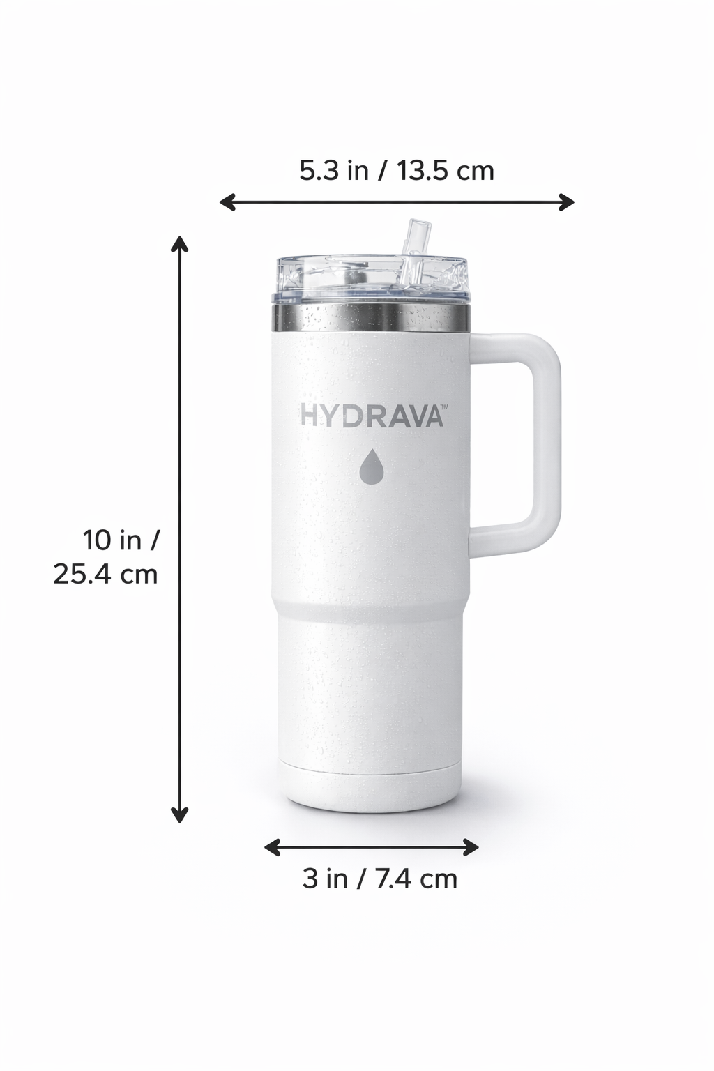 Hydrava™ – Gourde Isotherme Premium avec Paille Intégrée (40oz / 1,18L)