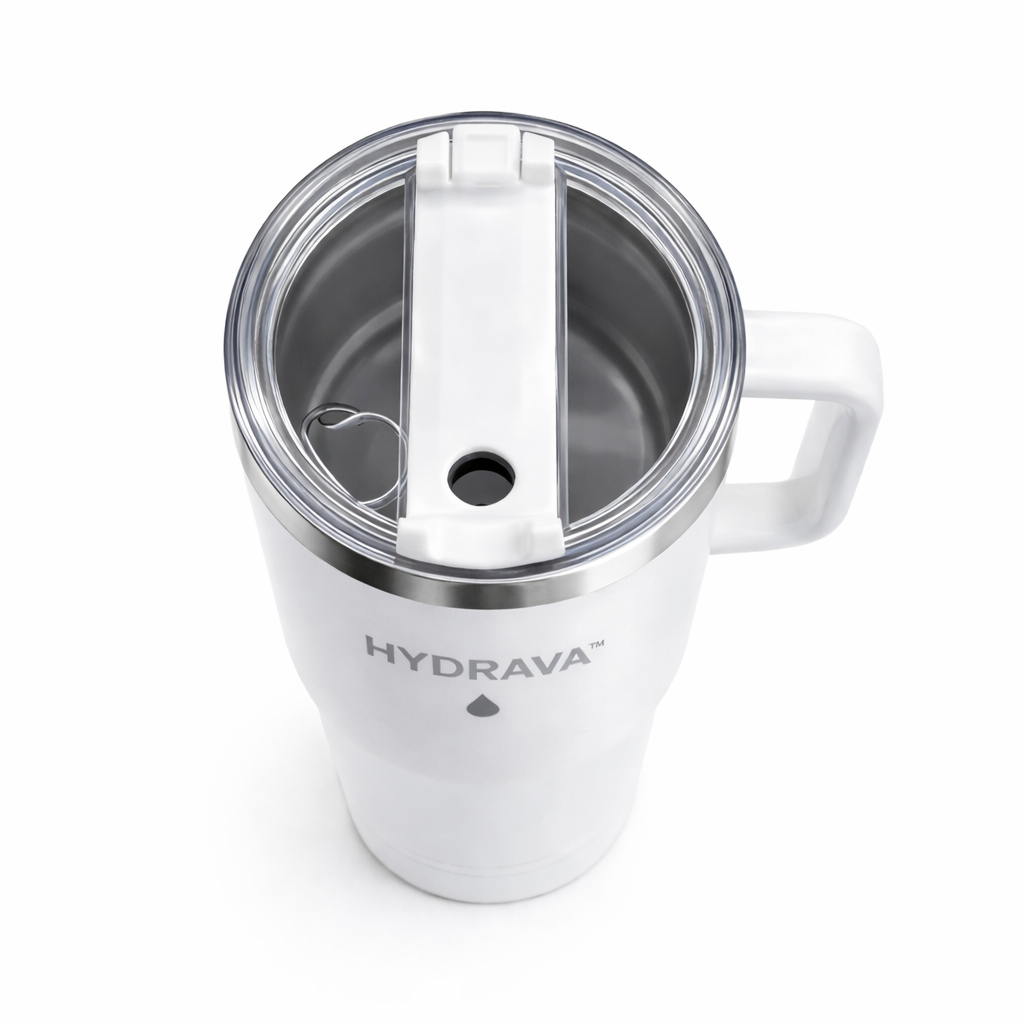Hydrava™ – Gourde Isotherme Premium avec Paille Intégrée (40oz / 1,18L)